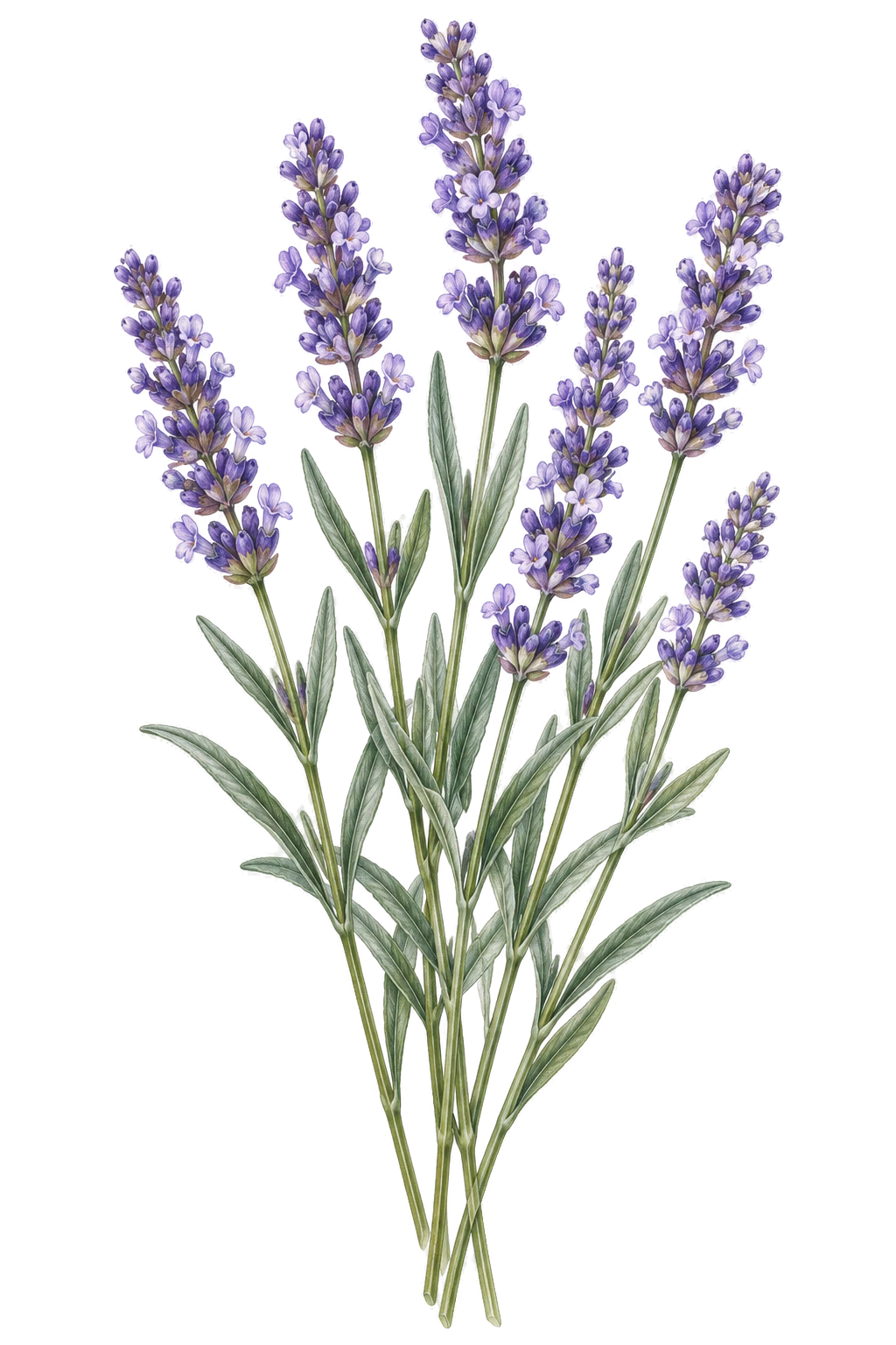 Lavender botanical illustration