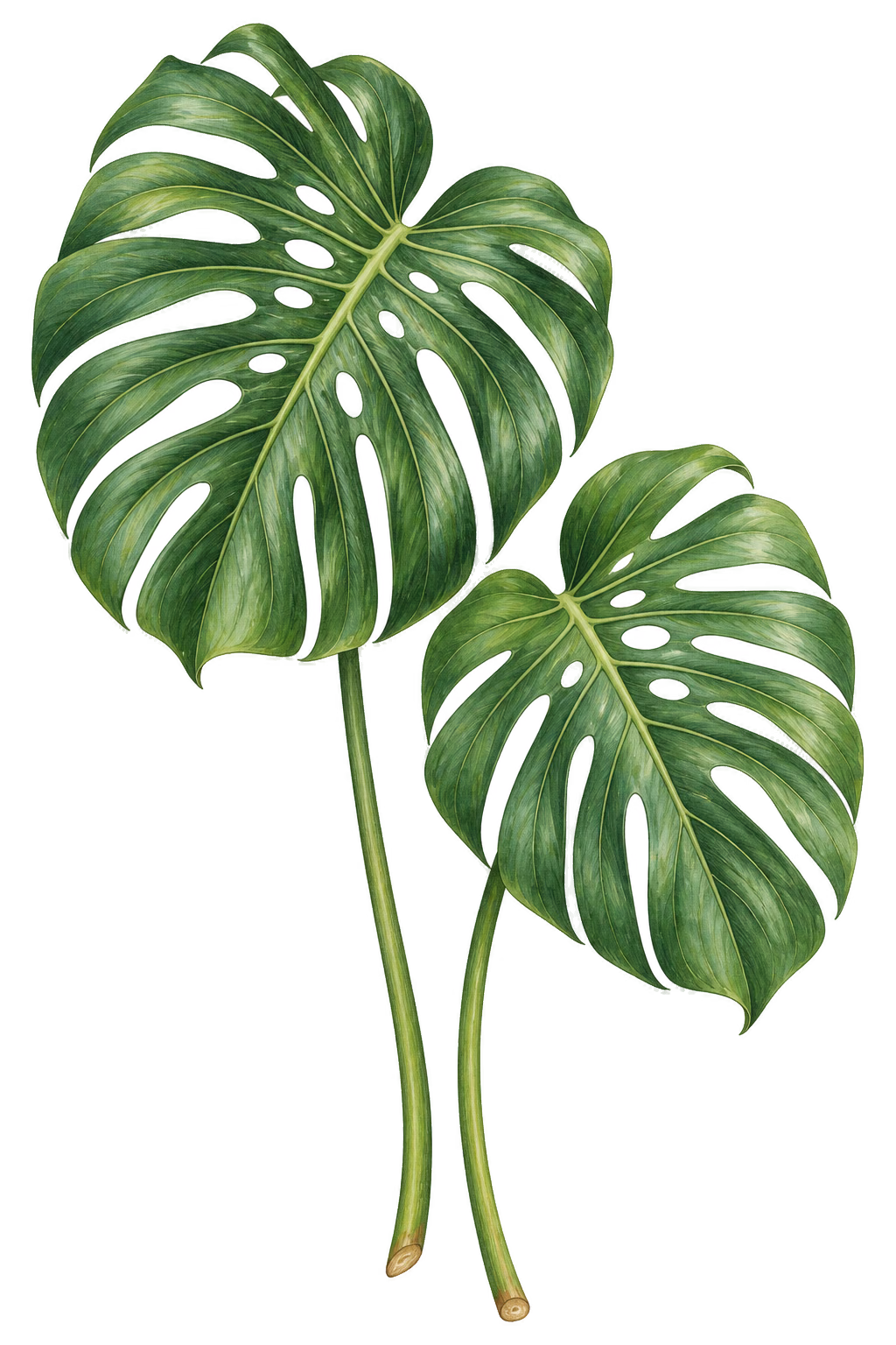 Monstera botanical illustration